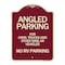 Signmission Angled Parking for Cars Trucks & Similar Vehicles No RV Parking Alum Sign, 24" x 18", BU-1824-24343 A-DES-BU-1824-24343 - alternate 1